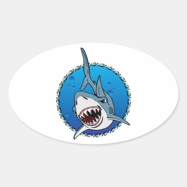 STICKER OVALE REGARDEZ ! (Devant)