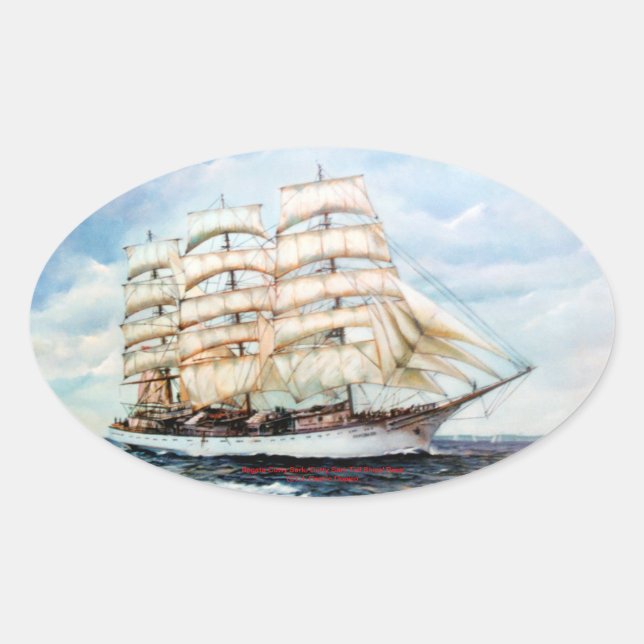 Sticker Ovale Régate Cutty Sark/Cutty Sark Tall Ships'RACE (Devant)