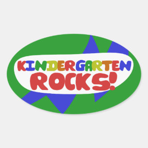 Sticker Ovale Règles de jardin d'enfants