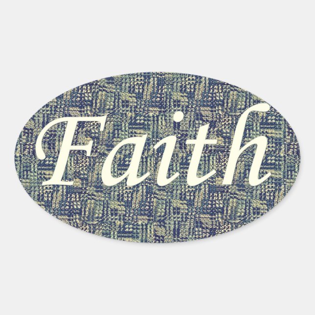 Sticker Ovale Reounding faith (Devant)