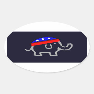 Sticker Ovale Républicain