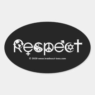 Sticker Ovale Respectez la Terre-Mère - Recycler Sauver la Planè