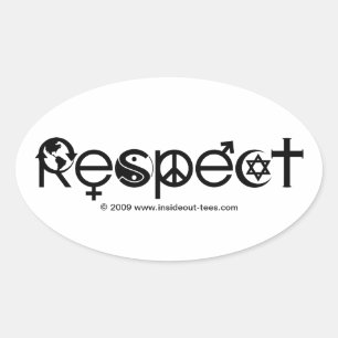 Sticker Ovale Respectez la Terre-Mère - Recycler Sauver la Planè