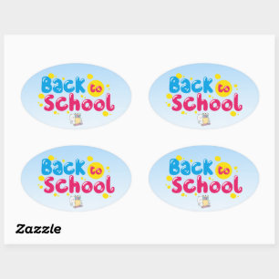 Sticker Ovale Retour à l'école