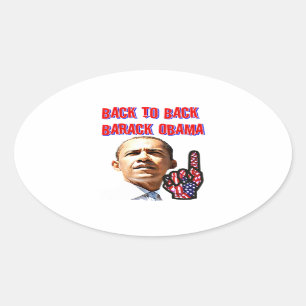 Sticker Ovale Retour En Arrière, Le Président Barack Obama_