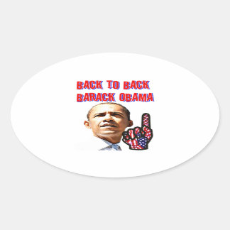 Sticker Ovale Retour En Arrière, Le Président Barack Obama_