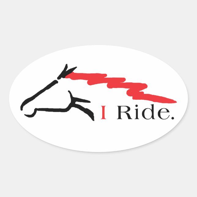 Sticker Ovale Ride (Devant)