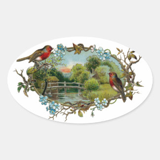Sticker Ovale Robins vintages et oubliés