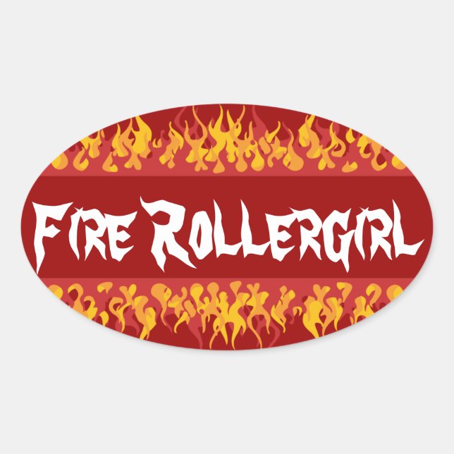 Sticker Ovale Rollegirl (Devant)