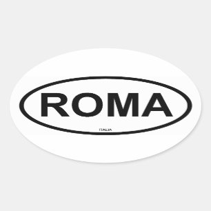 STICKER OVALE ROMA