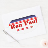 Sticker Ovale Ron Paul (Enveloppe)
