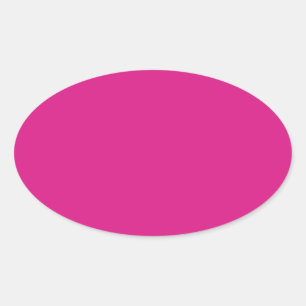 Sticker Ovale rose couleur