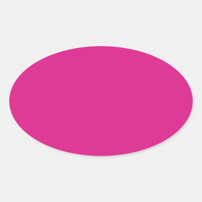 Sticker Ovale rose couleur (Devant)