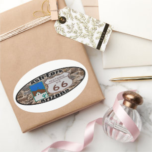 Sticker Ovale Route 66 Ash Fork Arizona