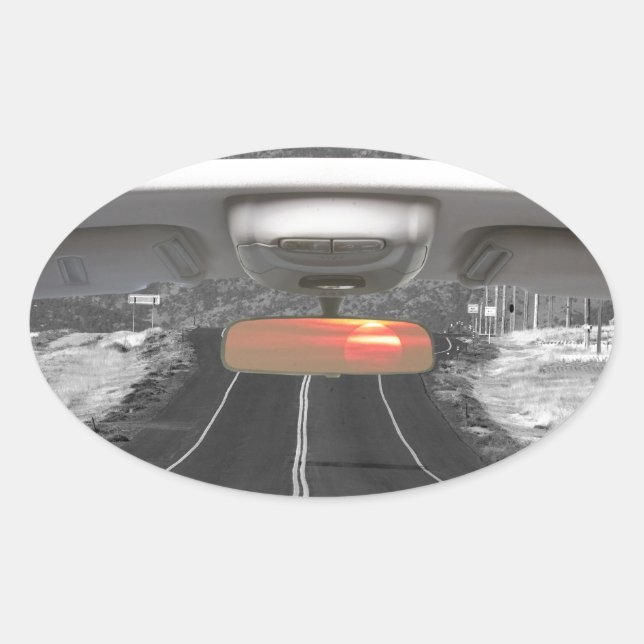 Sticker Ovale Route du Colorado (Devant)