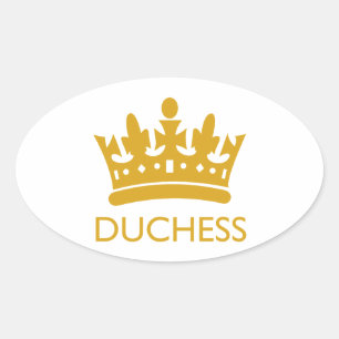 Sticker Ovale Royal Crown Duchess Gold Range Hikingduck