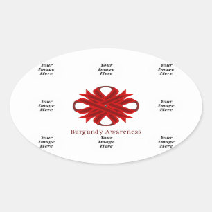 Sticker Ovale Ruban de la Bourgogne par Kenneth Yoncich