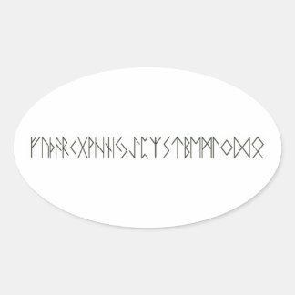 Sticker Ovale Runes