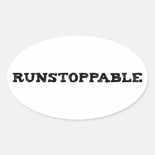 Sticker Ovale Runstopable (Devant)