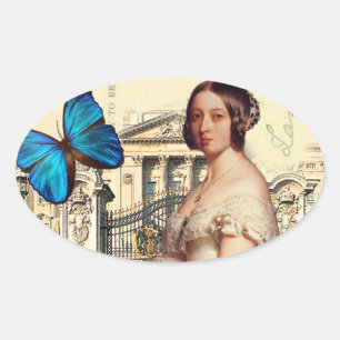 Sticker Ovale Sa Majesté la reine Victoria