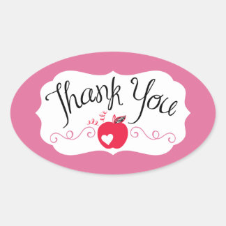 Sticker Ovale Sac rose de Zebra ABC