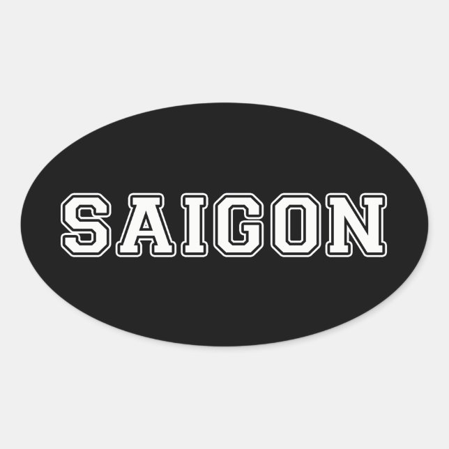 Sticker Ovale Saigon (Devant)