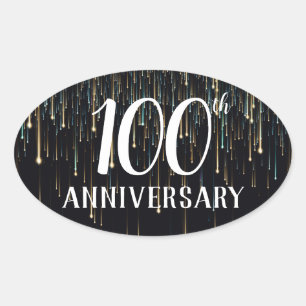 Sticker Ovale Sceau d'enveloppe 100 ans