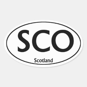 Sticker ovale SCO Scotland