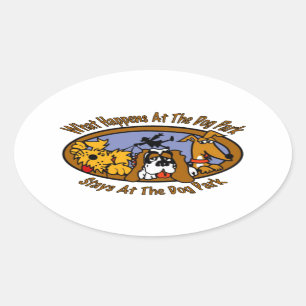 Sticker Ovale Séjour @ The Dog Park