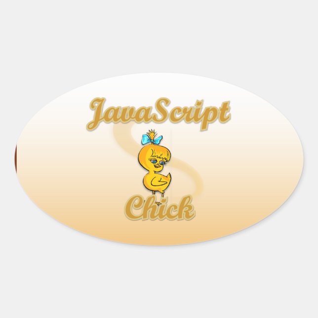 Sticker Ovale Sélection JavaScript (Devant)