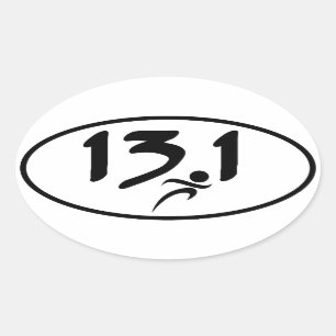 Sticker Ovale semi-marathon 13,1