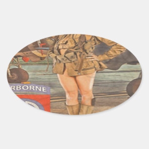 Sticker Ovale S'Engager Dans Le 82e Commandement Aérien