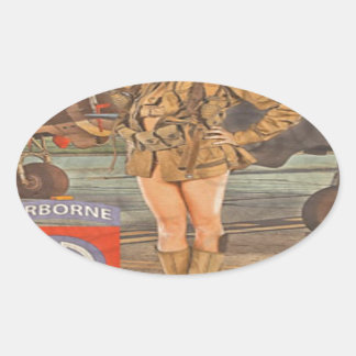 Sticker Ovale S'Engager Dans Le 82e Commandement Aérien