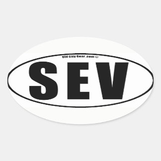 Sticker Ovale Sevilla - Quartier (qté 4)