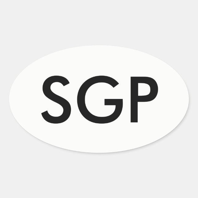 Sticker ovale SGP (Devant)