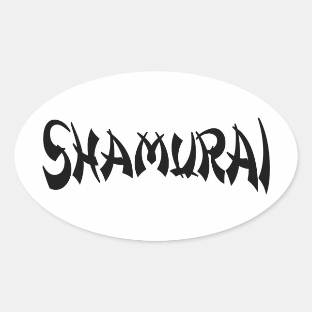 STICKER OVALE SHAMURAI (Devant)