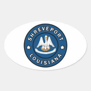Sticker Ovale Shreveport Louisiane