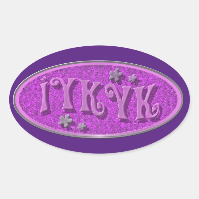 Sticker Ovale Si Vous Connaissez Slogan Epic Throwback Time (Devant)