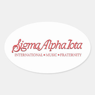 Sticker Ovale Sigma Alpha Iota Fraternité Internationale de Musi