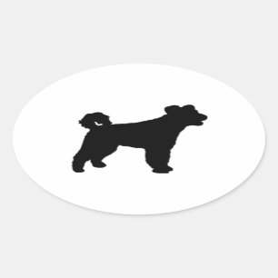 Sticker Ovale silhouette de pumi