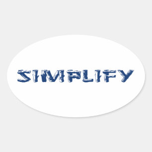 Sticker Ovale Simplifiez