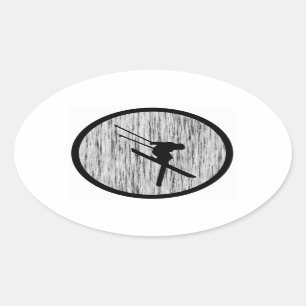 STICKER OVALE SKI NOUS SVP