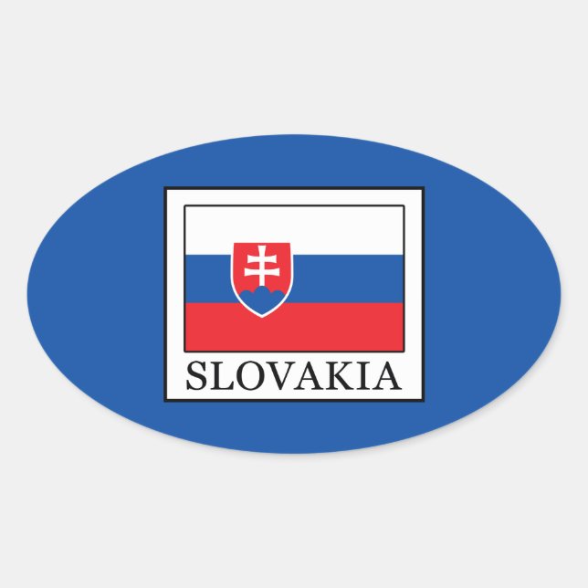 Sticker Ovale Slovaquie (Devant)