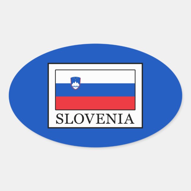 Sticker Ovale Slovénie (Devant)