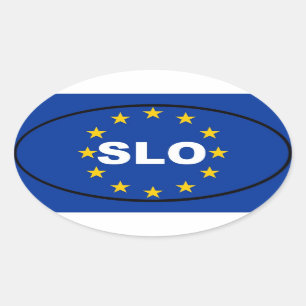 Sticker Ovale Slovénie SLO Union européenne