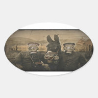Soldats Masques d'âne et de gaz