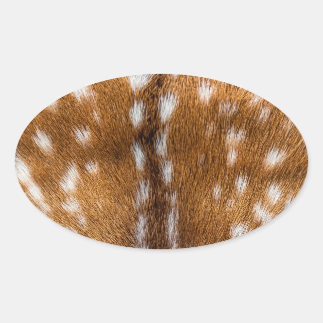 Sticker Ovale Spotted deer pour texture (Devant)