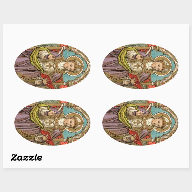 Sticker Ovale St. Alphonsus Liguori (VVP 005) (Feuille)