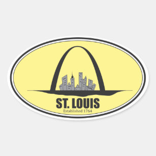 Sticker Ovale St. Louis Missouri