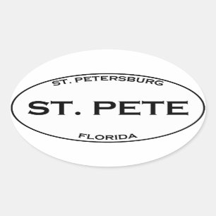 Sticker Ovale St PETER - St Petersburg la Floride